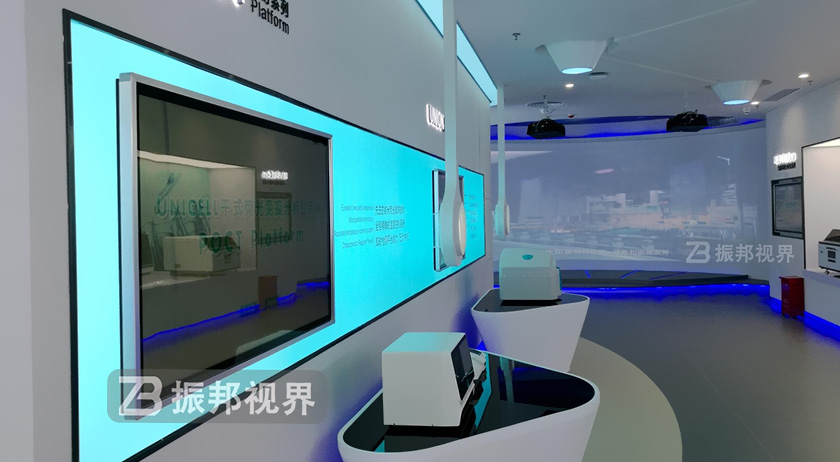 企業科技館中的多媒體互動裝置